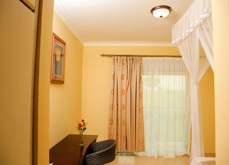 Warm en-suite room at Maya Nature Resort.