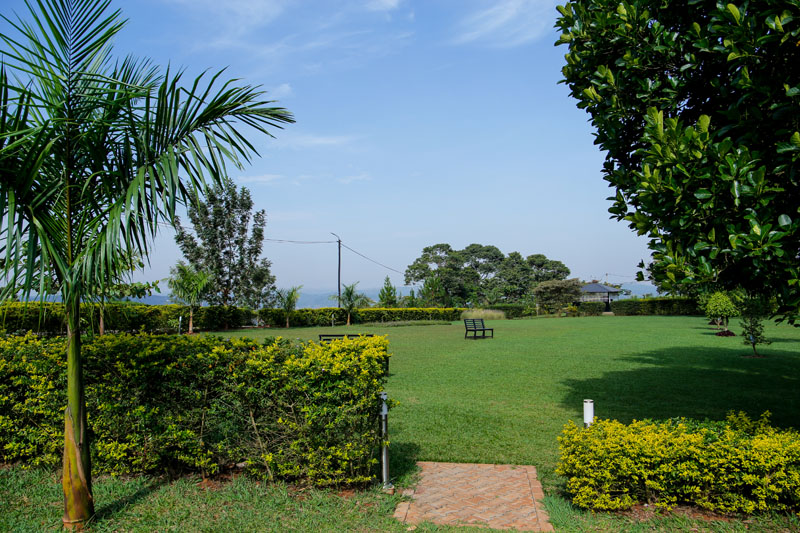 Valley-edge gardens at Maya Nature Resort.