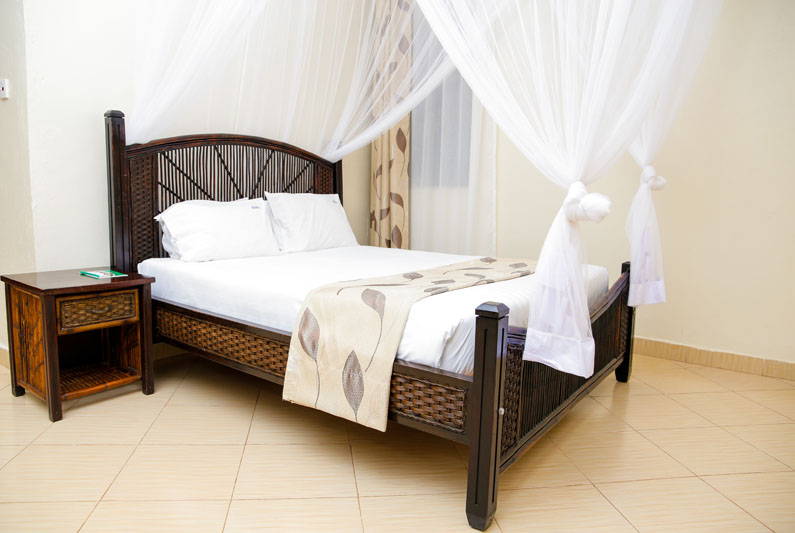 Netted bed at Maya Nature Resort.