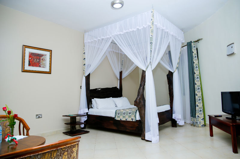 Honeymoon four-poster at Maya Nature Resort.