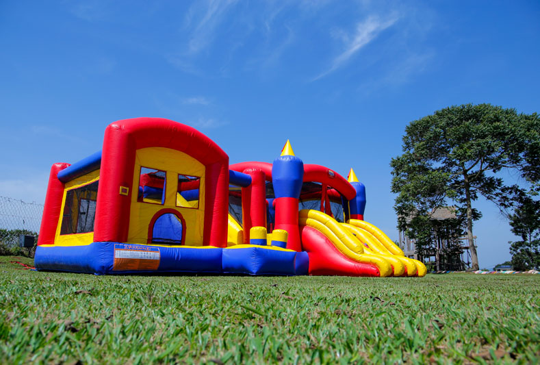 Bouncy castle at Maya Nature Resort.