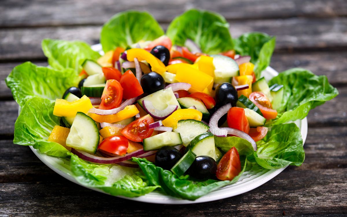 Fresh garden salads at Maya Nature Resort