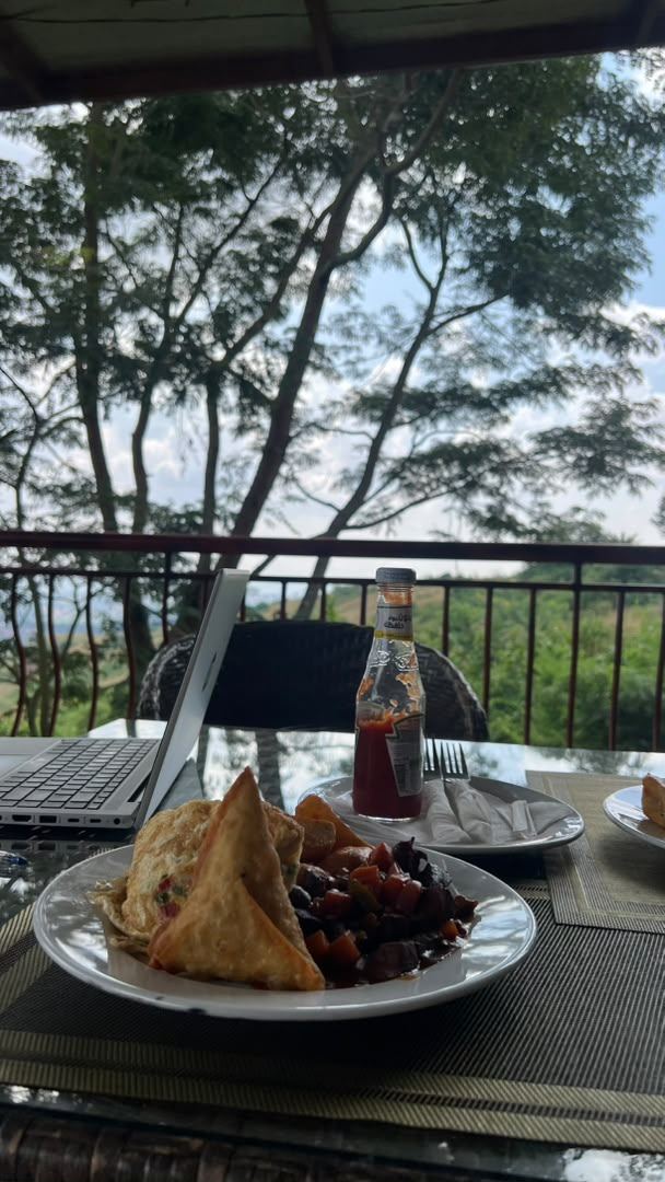Maya Nature Resort outdoor dining terrace perfect for BBQ events